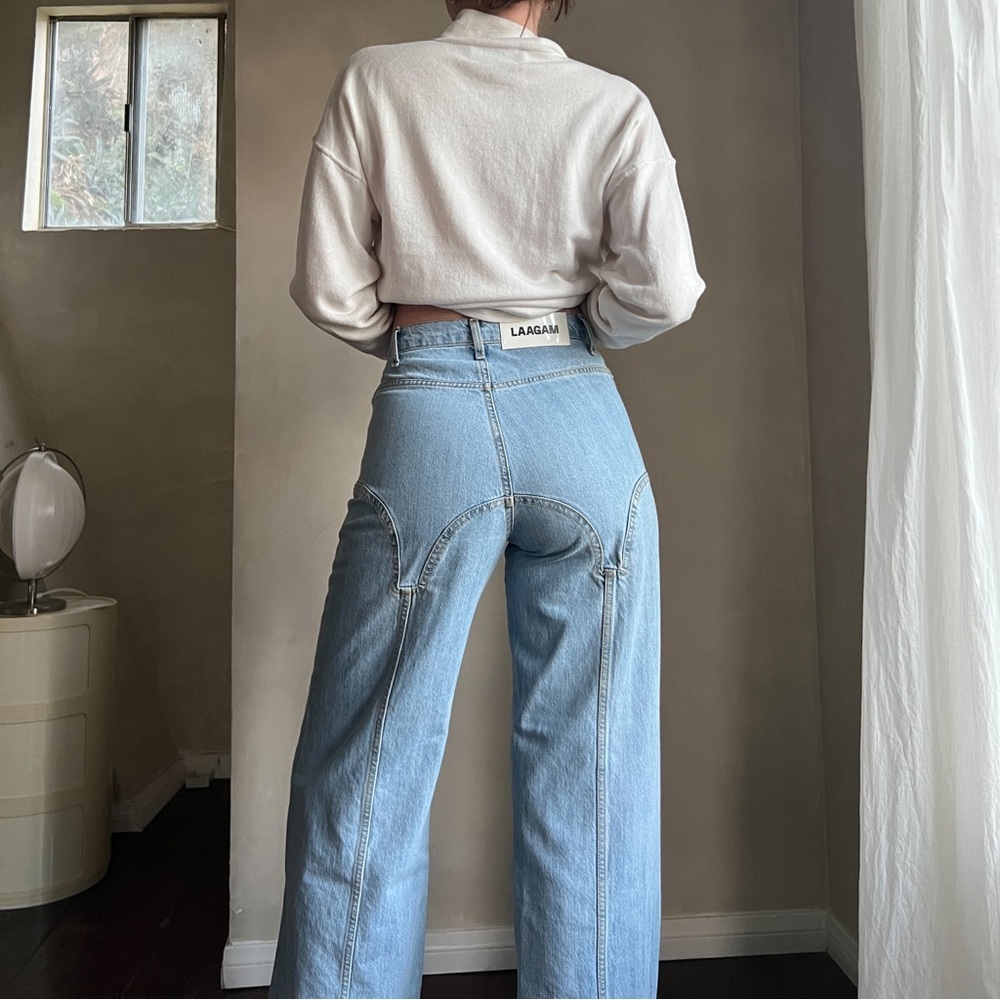 LAAGAM Western Wide Leg Pants